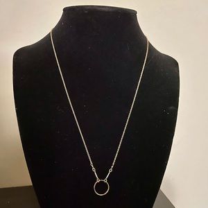 Dogeared circle pendant
